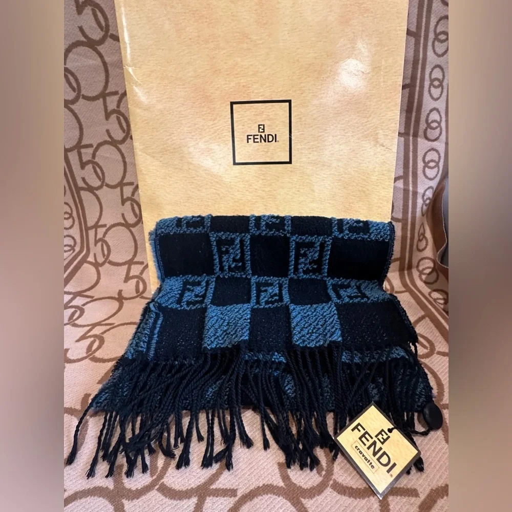 FENDI VINTAGE scarf with tags